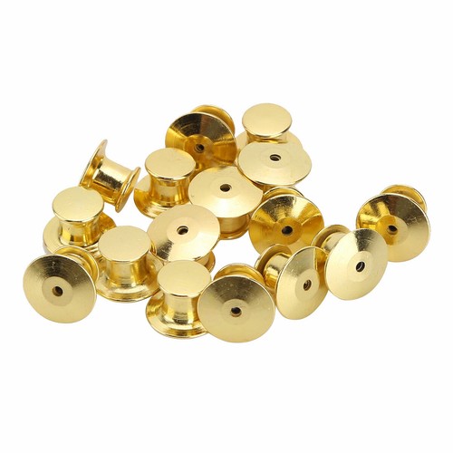 16Pcs Metal Pin Keepers Replacements Uniform Badge Comfort Fit Tie Backing Clasp - Picture 24 of 29
