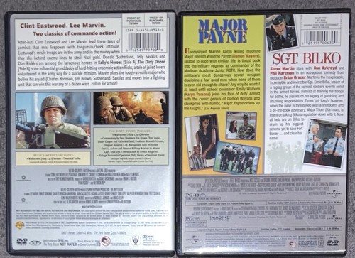 Kelly's Heroes/Dirty Dozen/Major Payne/SGT. Bilko DVD Action Comedy War Films - Picture 2 of 3
