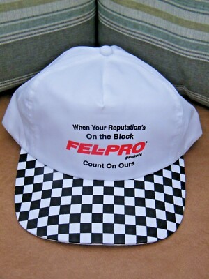 FEL-PRO GASKETS NHRA/NASCAR RACING Rare Cotton Snapback Baseball Cap NWOT Cond.