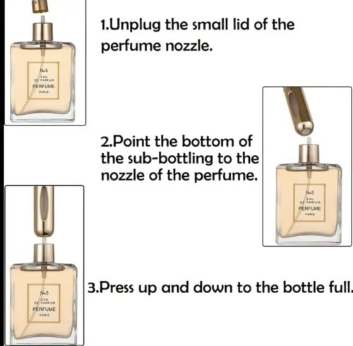 5ml Refillable Perfume Atomiser Spray Pump Portable Bottles Ideal for Travel - Picture 13 of 15