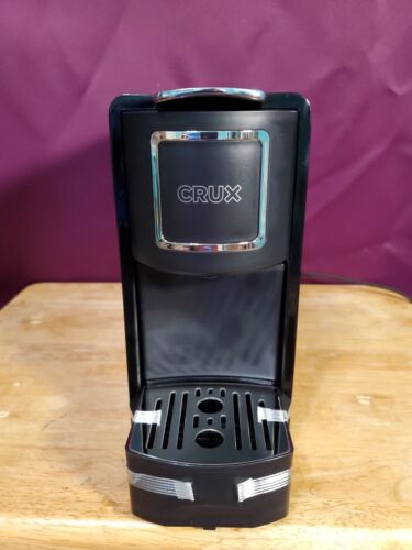Crux Espresso Capsule Coffee Maker, Black Crux kitchen Coffee Machine Appliance image
