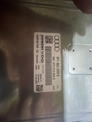 2008 AUDI A6 3.2L 7GA ENGINE COMPUTER CONTROL MODULE ECM 4F1907559E;4F2910559D07 - Picture 2 of 4