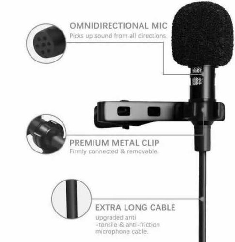 Microfono Lavalier Lapel | Porta 3,5 mm | Compatibile con telefoni Vodafone - Foto 4 di 7