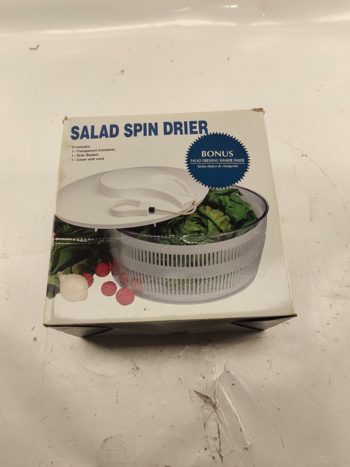 Salad Spinner Drier - White-image