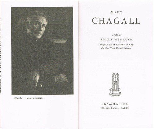 Marc CHAGALL par Emily GENAUER Critique Eaux Fortes Dessins Lithos Peintures... - Picture 3 of 12