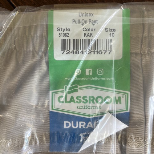 Klassenzimmeruniformen Größe 10 Jungen elastische Taillenhose khaki neu mit Etikett - Bild 3 von 3