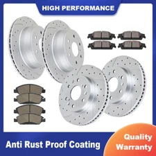 Front Rear Brake Rotors Brake Pads for Silverado Sierra 1500 Disc Pad Brakes Kit