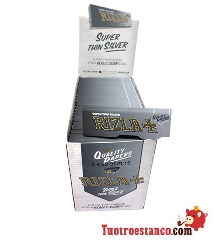 Scatola di Rizla Argento 70 mm- 100 Libretti - Foto 5 di 8