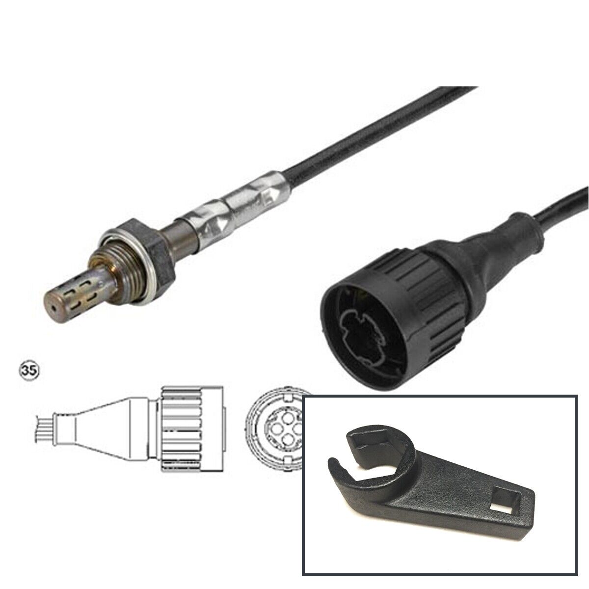 Pre-Cat (Front) o2 Oxygen sensor for BMW E31 840 AUTOMATIC Pre-Cat (Front) o2 Oxygen sensor for BMW E31 840 AUTOMATIC