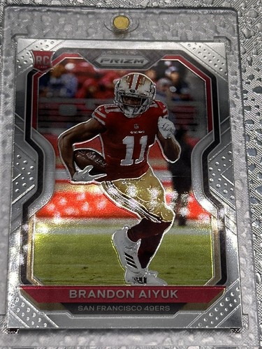 2020 PRIZM ROOKIE BASE 49ERS BRANDON AIYUK RC - Picture 2 of 3