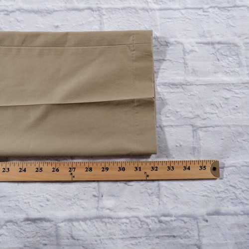 IZOD Brown Tan Flat Front Cotton Khakis Chinos Mens Pants 29x32 - Picture 8 of 8