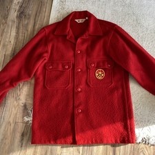 Vintage Boy Scouts of America Official Jacket USA Red Wool Adult 40 - BSA Patch