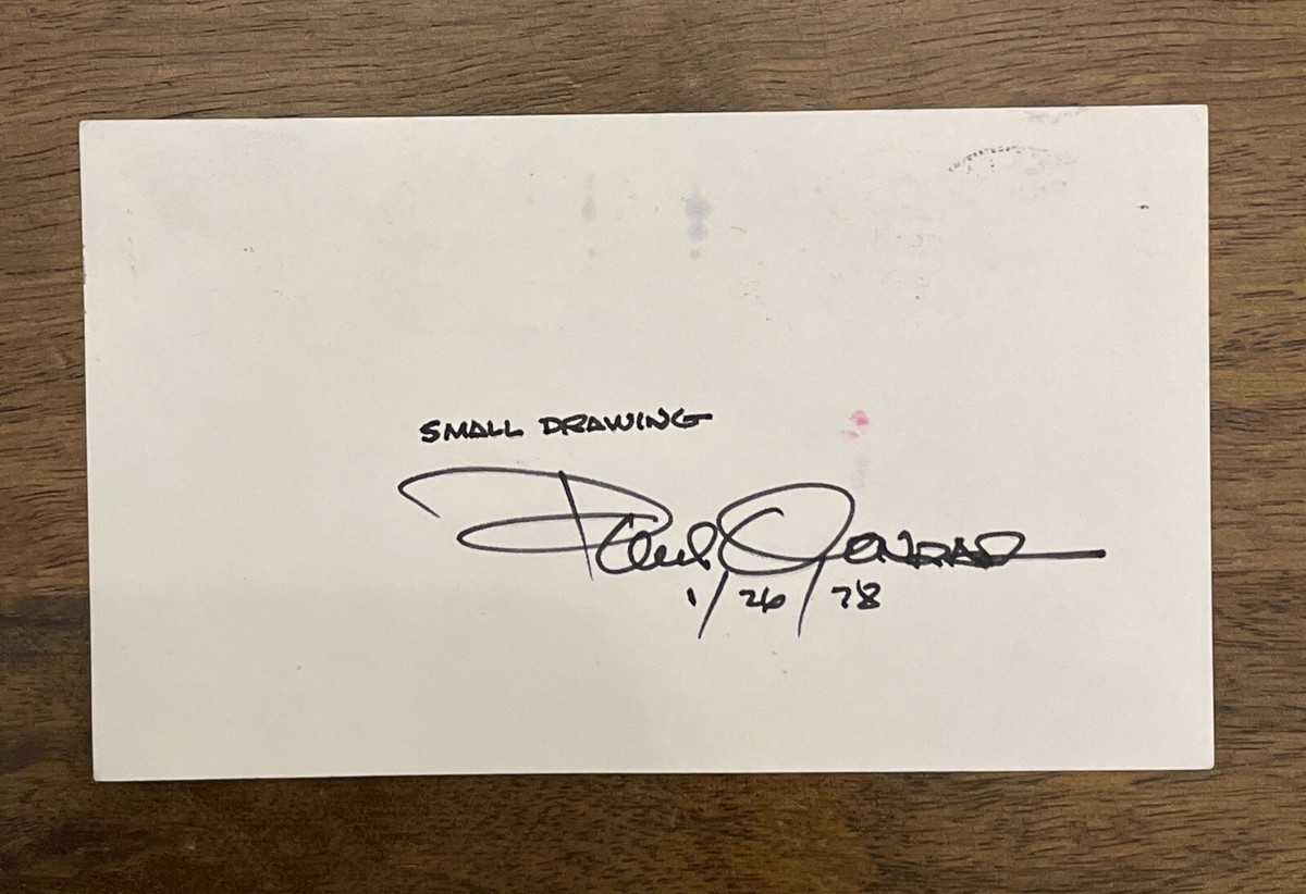 ダ・カーポ　ダカーポ　複製原画　リトグラフ　版画　サイン　直筆 RARE Paul Conrad Cartoonist Original Autograph Signature Comic
