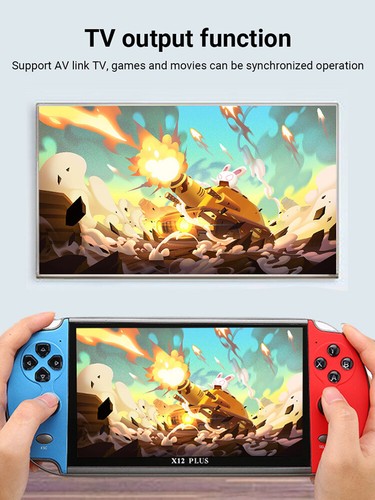 Consola de Videojuegos Retro X12 Plus 7" Portátil Integrada 1000+ Juegos - Imagen 8 de 10