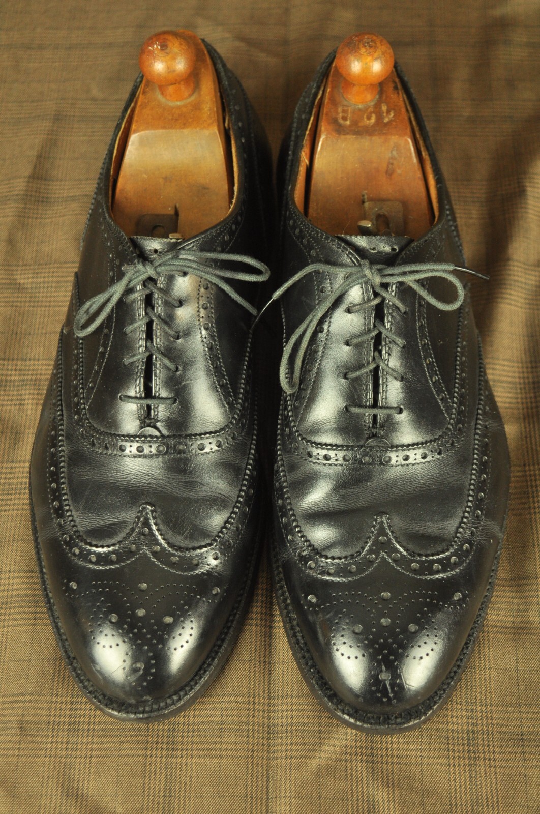 Alden 903 Black Calfskin Wing Tip Bal
