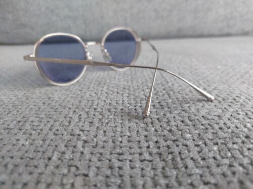 MATSUDA Round Sunglasses Model M3063 Antique Silver & Blue Lns 47-21 - Picture 4 of 7