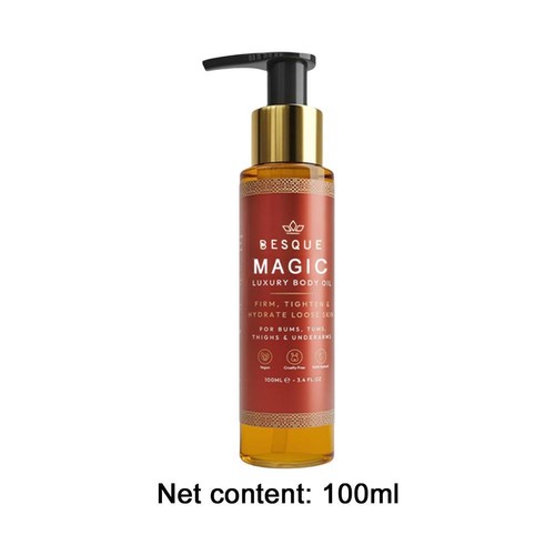 Magic Luxury Body Oil di BESQUE 100 ml per barboni, cosce, braccia stringere e - Foto 9 di 9