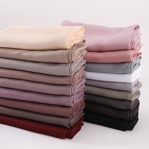 Muslim Women Solid Color Long Scarf Hijab Turban Headscarf Wrap Shawl 175*70cm - Bild 19 von 42
