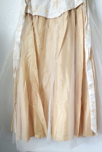 Angela Girls Formal Party Sleeveless Golden Color 10 Made In USA U.S.A NWOT - Picture 6 of 17