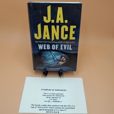 Web of Evil by J.A. Jance (2007, Hardcover DJ) SIGNED COA