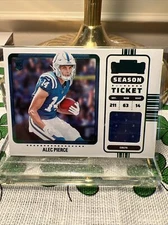 2022 Panini Contenders Football Green Foil Insert Alec Pierce #RSV-API Colts