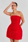 Nadine Merabi Maisy Red Dress Size S and M - Brand New With Tags S/M UK 10