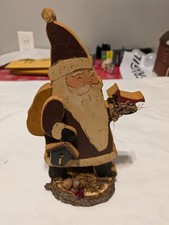 Cutout Painted Santa 9"