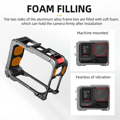 Funda de marco protector de jaula de metal para Insta360 Ace Pro 2 accesorios de cámara - Imagen 11 de 14