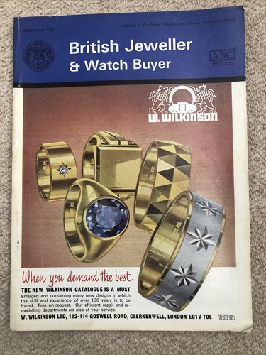 British Jeweller & Watch Buyer Journal Magazine DEZ 1971 - Bild 1 von 2