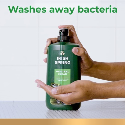 Irish Spring Men's Body Wash Pump, Original Clean Body Wash for Men, Smell... - Picture 15 of 17