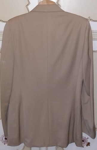 COMPLETO UOMO - GIACCA+PANTALONE - BEIGE - PURA LANA - TAGLIA M - SPALLE 42 - Foto 4 di 4