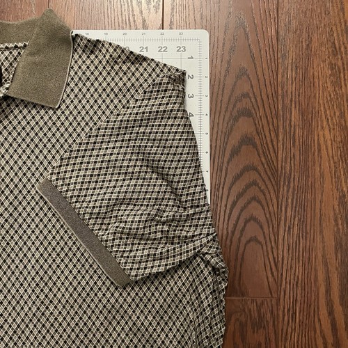Croft & Barrow Men’s Beige Polo Argyle All Over 60's 2 Ply Double Mercerized XXL - Picture 9 of 9