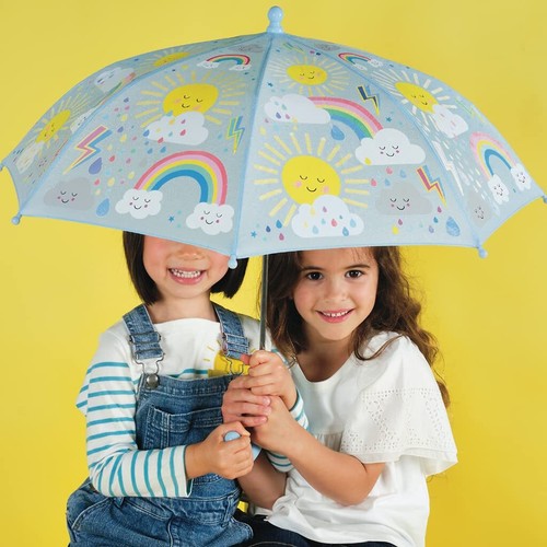 Floss & Rock 43P6403 Sun and Clouds Color Changing Kids Umbrella, 25.98-inch - Picture 2 of 2