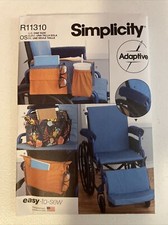 Simplicity 11310 Pattern Wheelchair Accessories Cushion Organizer BN **FREE SHIP