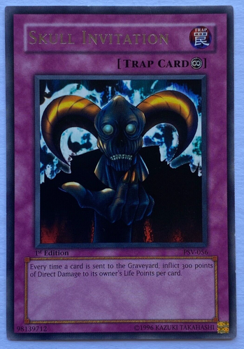 Yugioh - 1x Invitación Calavera - PSV-056 - LP/NM - Raro - Sirvo del Faraón - 2003
