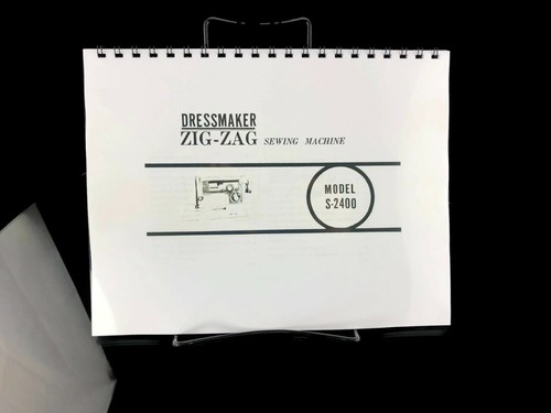 White S-2400 Dressmaker Sewing Machine User Manual Instructions COIL BOUND - Picture 3 of 5