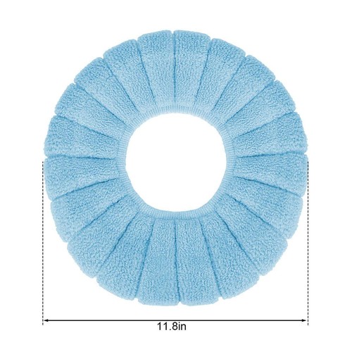 Toilet Seat Pad Cushion Closestool Cover Washable Soft Warmer Mat Bathroom Home - Picture 5 of 21