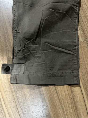 LL BEAN Stretch Ripstop Pull-On Capri Pants Women's Small Petite Fossil Brown - Bild 7 von 11