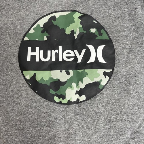Hurley Hoodie Sweatshirt Sweater Boys Youth Size XL 18/20 Gray Camo Logo - Picture 2 of 7