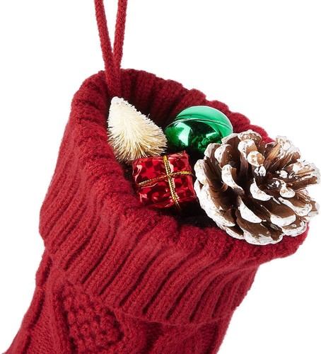 Weihnachtsstrümpfe 18" Strickstrumpf Geschenke & Deko für Weihnachtsbaum Geschenk - Bild 6 von 15
