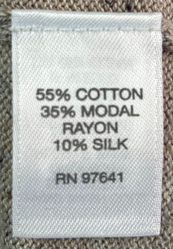 J Jill Sweater Medium Gray Beige Mock Neck Pullover Relaxed Cotton Silk Slub - Picture 13 of 16