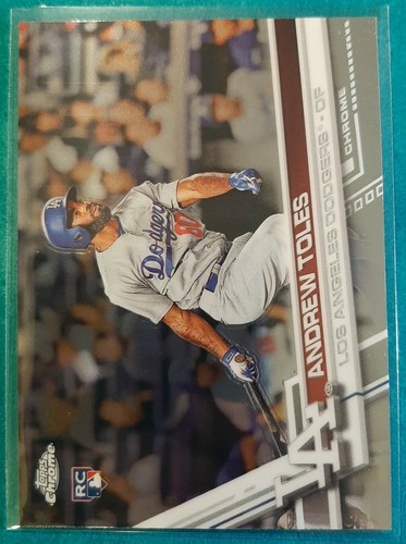 2017 TOPPS CHROME ANDREW TOLES ROOKIE #34 LOS ANGELES DODGERS - Picture 1 of 2