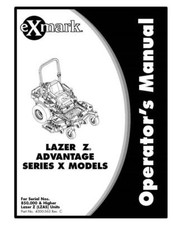 eXmark Next Lazer Z AS X Operators Manual & Part List Diagram LZAS22KA484CA