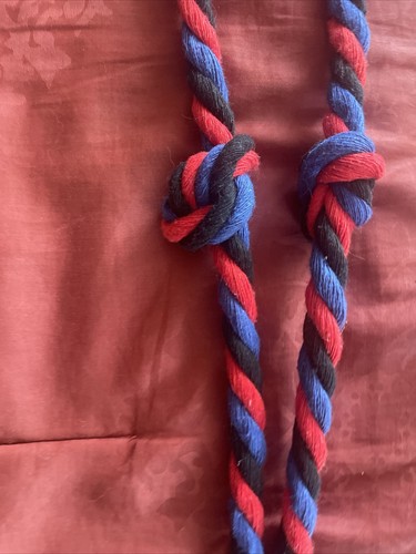Handmade Tricolored Rope Dog Toy Xl - Picture 5 of 6