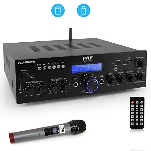 Pyle 200W Wireless Microphone Dual Channel Power Amplifier Bundle - Picture 1 of 1