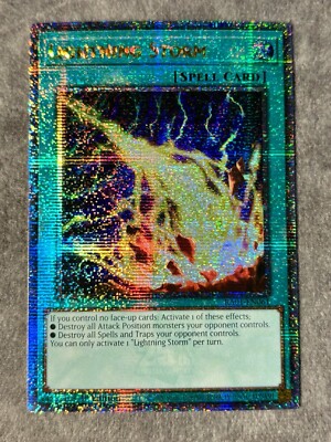 Lightning Storm - RA01-EN061 - MISPRINT NM - Quarter Century Secret Rare - 1st