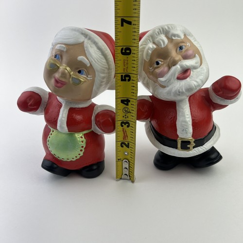 Cerámica Baldwin 1969 vintage decoración navideña Santa Claus y la señora Claus - Imagen 9 de 9