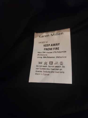 New Karen Millen UK 12 Navy Blue Italian Structured Jersey Lined Short Dress - Picture 7 of 12
