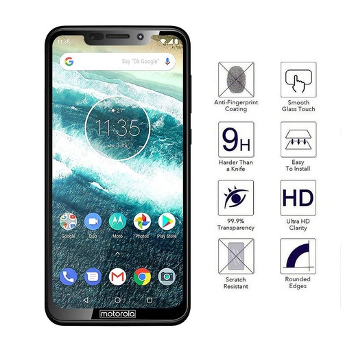Full Screen Cover Moto G7,G8,One,E5,Z4,Z3 Play Tempered Glass Screen Protector - 第 25/39 張圖片