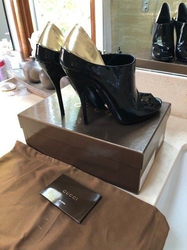 Botines Gucci Stiletto Open Toe - Imagen 8 de 10